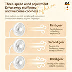 Creative Toilet Tabletop Fan HighStrong Wind Rechargeable Desktop Fan With Pen Holder Desk Fan for Kids Adults Home