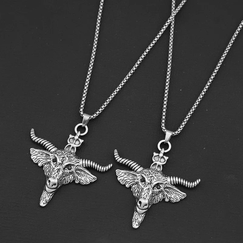Star Steel Pendant Retro Night Street