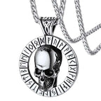 Skull Pendant Necklace — Stainless Steel Gothic