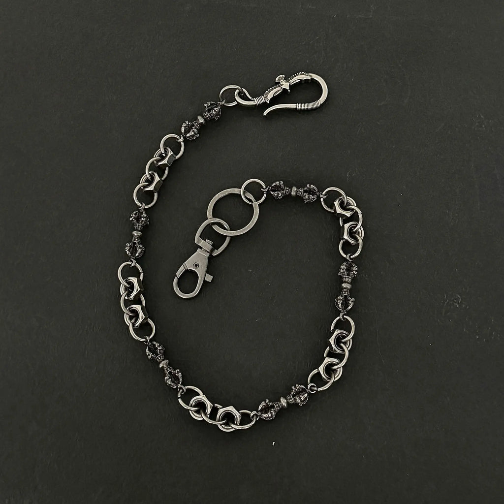 Biker Eagle Charm Trouser Chain Necklace — Stainless Steel