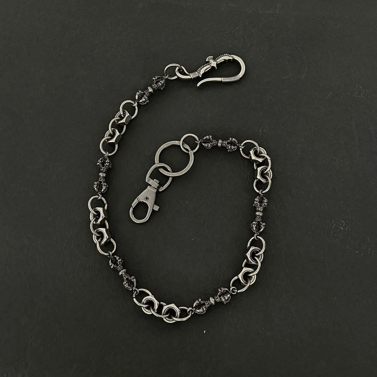 Biker Eagle Charm Trouser Chain Necklace — Stainless Steel