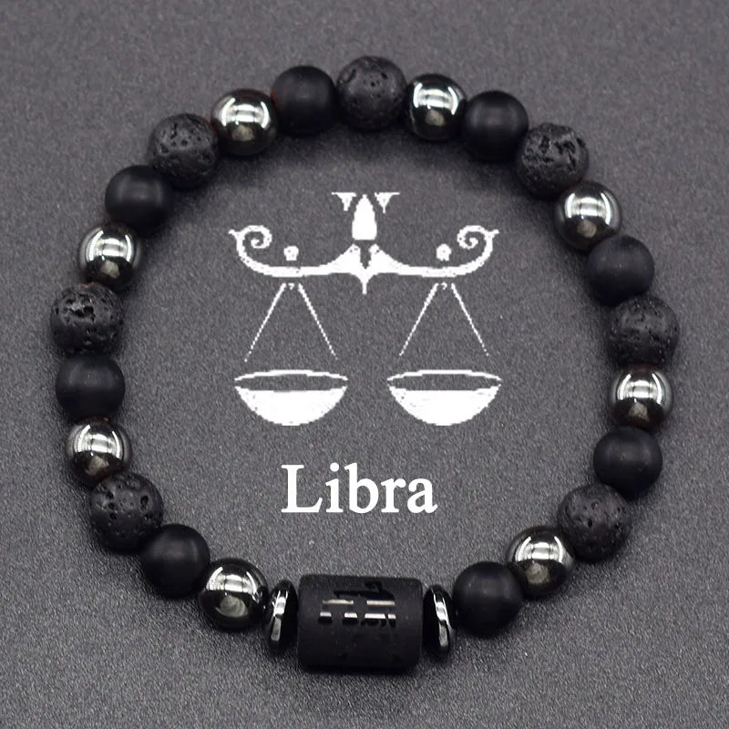 12 Zodiac Signs Bracelet Homme 12 Constellation Jewelry for Women Scorpio Gemini Sagittarius Bracelet Friendship Gift Whoelsales