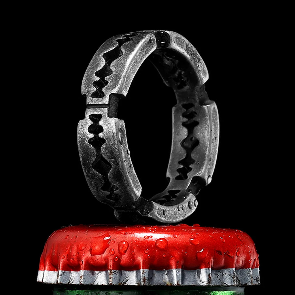 Razor Blade Ring — Stainless Steel