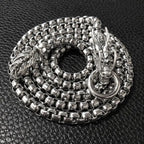 Dragon Head Pendants Bracelets EDC Self Defense Whip Titanium Steel Necklace Fashion Chain Waist Boy Gadgets For Men