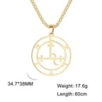 VASSAGO Sigil of Lilith Necklace Lilith Sigil Hecate Goddess Pendant Lucifer Satanic Lilith Symbol Wiccan Jewelry for