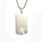 New Gold Color Crucifix Image Men\\'s Pendant Christ Miami Cuban Religious Necklace for Daily Wear Fashion Jewelry Accessories