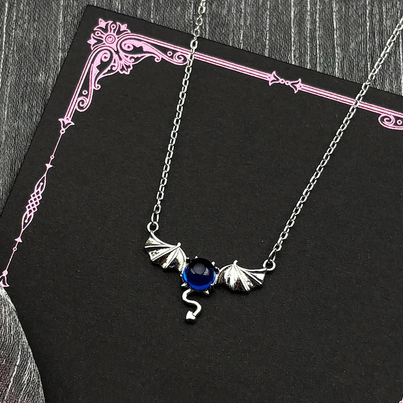 925 Silver Bat Wing Pendant — Silver