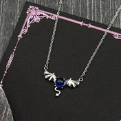 Silver-Tone Bat Wing Pendant — Silver