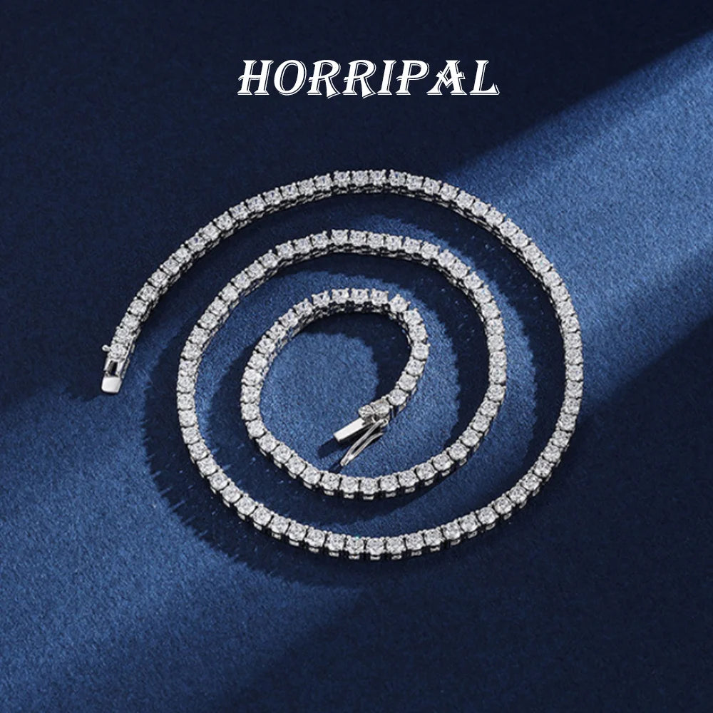 Moissanite Iced Out 925 Silver Chain 5mm