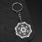 Angel Seal Keyring — Stainless Steel