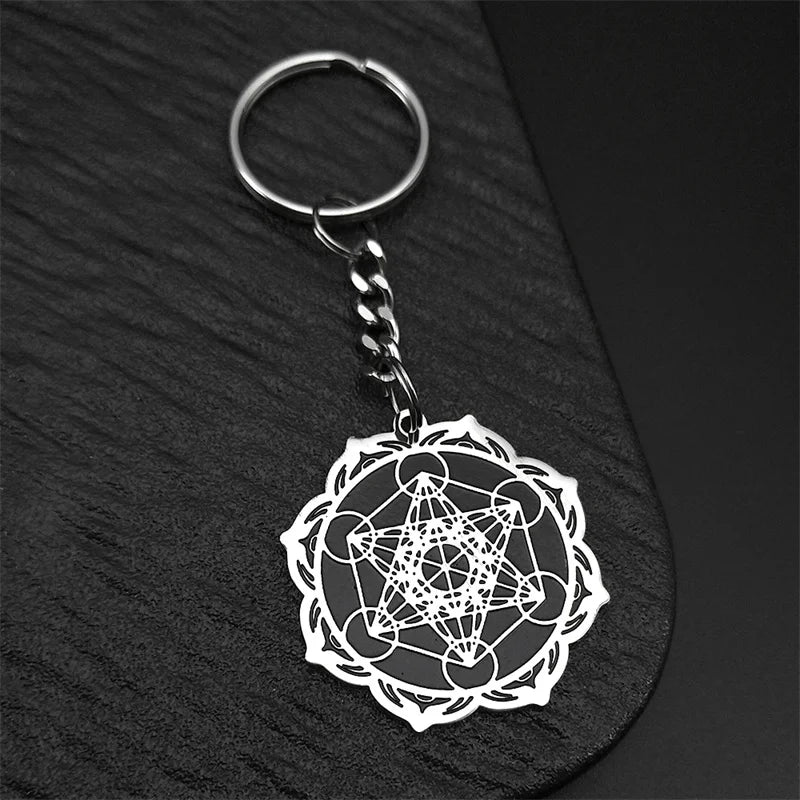 Angel Seal Keyring — Stainless Steel