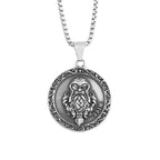Odin Steel Pendant Vintage Vikings Piracy Nordic