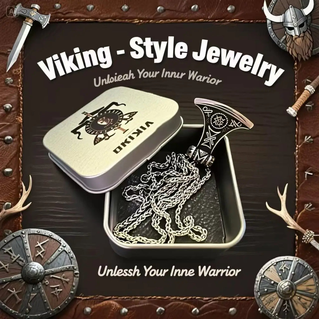Viking Steel Pendant 316L Rune Axe High-end