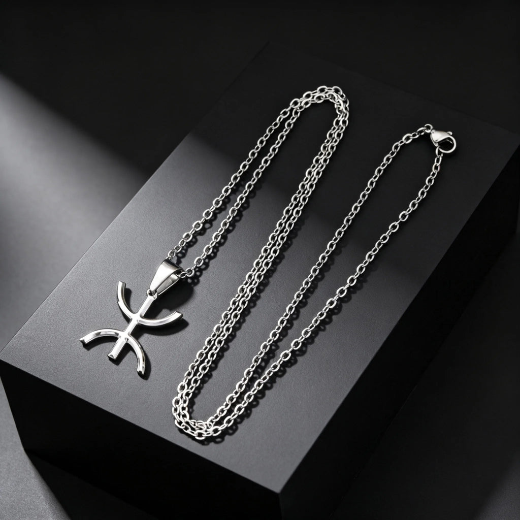 African Berbers Symbol Necklace — Stainless Steel