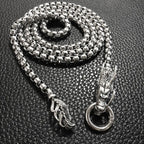 Dragon Head Pendants Bracelets EDC Self Defense Whip Titanium Steel Necklace Fashion Chain Waist Boy Gadgets For Men