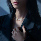 Tennis Chain Necklace Stainless Steel 3/4/5MM CZ