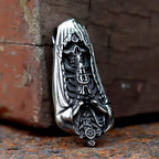 Vintage Skull Stainless Steel Pendant Necklace