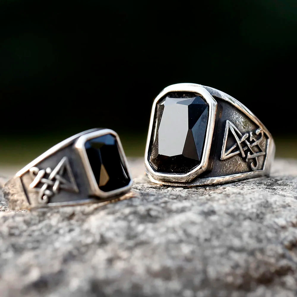 Vintage Lucifer Ring for Men — 316L Stainless Steel