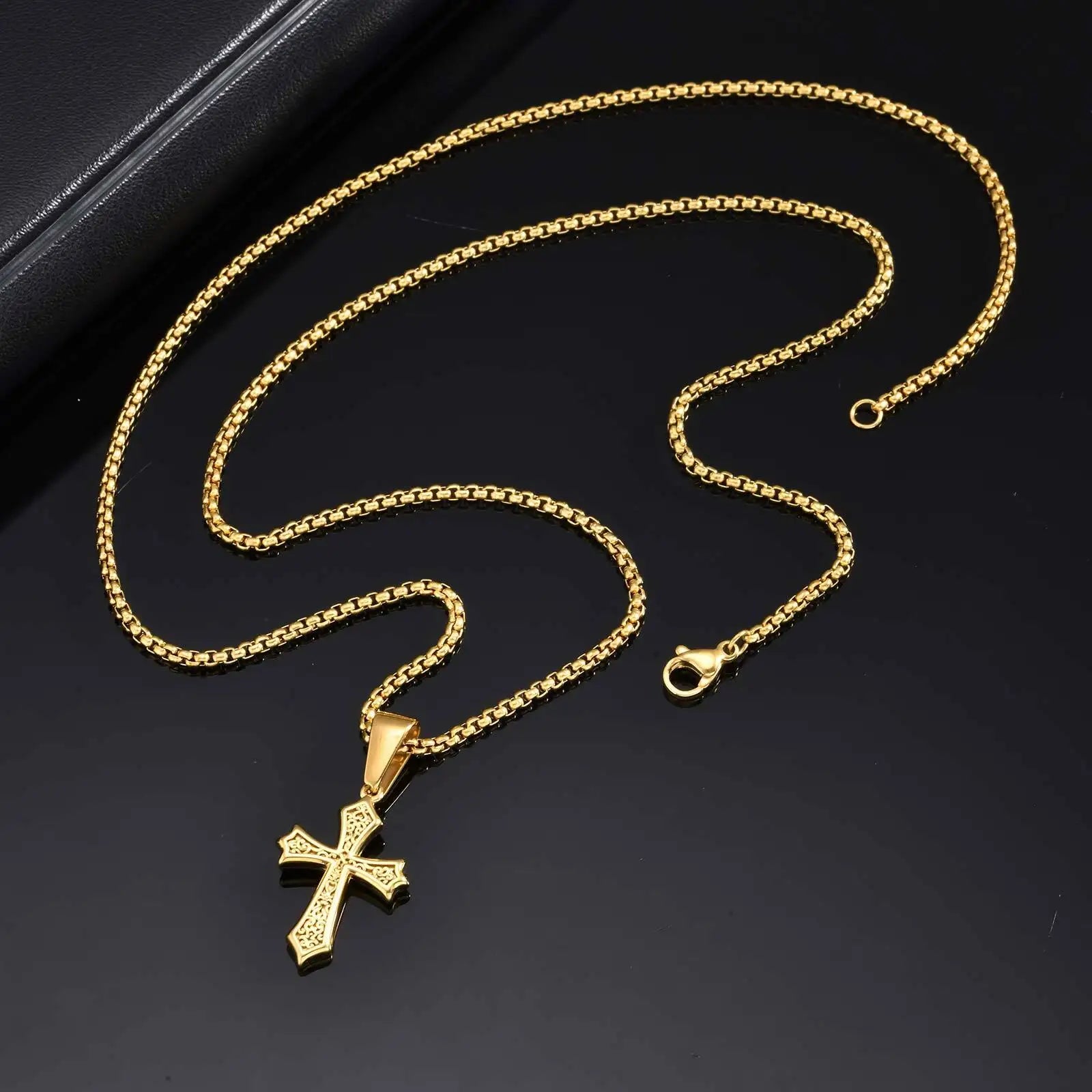Cross Stainless Steel Pendant Necklace
