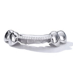 925 Silver VVS Grillz Iced Out Diamond 1-Row