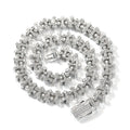 UWIN Reversed Cross Chain Necklace for Women Men 11mm Cubic Zirconia Necklaces with Box Spring Clasp Fashion Jewelry