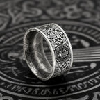 Saint Benedict Exorcism CSPB Cross Ring 316L Stainless Steel Punk Hip Hop Jewelry For Men Creative Gifts