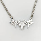 Gothic Crow Skull Necklace For Women man Fashion Vampire Bat Accessory Punk Jewelry Gift Circle Pagan Vintage Moth Charm Choker