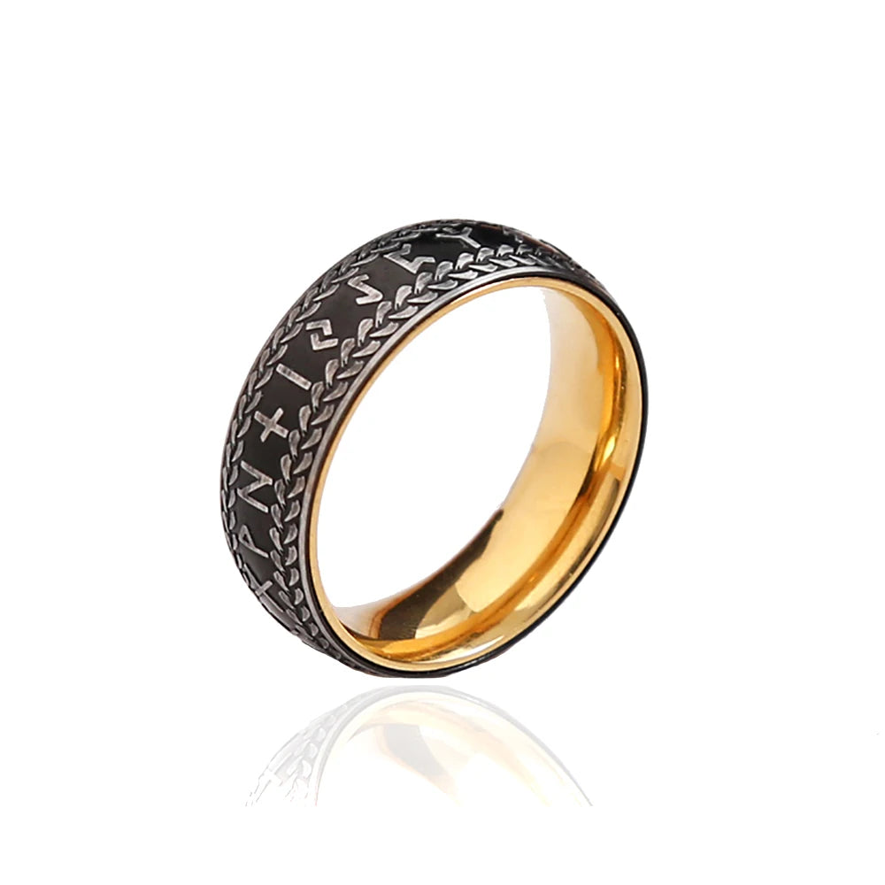 Simple Punk Link Chain Ring — Stainless Steel