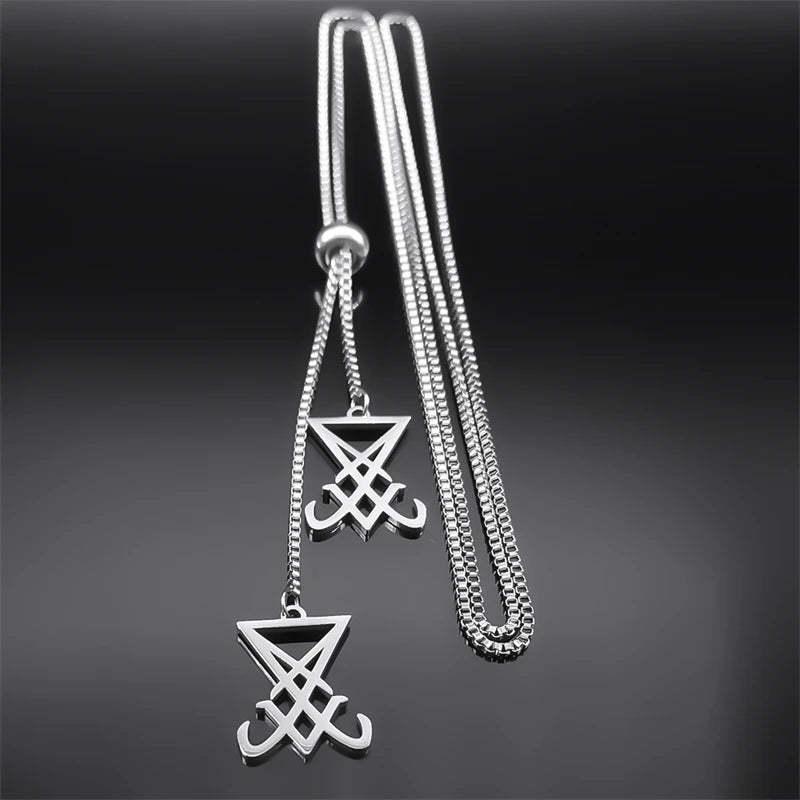 Sigil Lucifer Chain Necklace — Stainless Steel