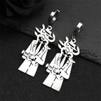 Snake Guitar Steel Earrings Trend Coiled