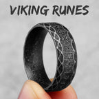Vintage Nordic Viking Runes Celtic Knot Series Stainless Steel Womens Mens Rings Punk Biker Jewelry Creativity Gift