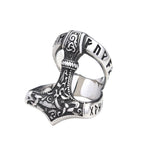 Fashion Punk Vintage Skull Ring Stainless Steel Gothic Biker Ring For Men Women Unique Viking Amulet Jewelry Gift