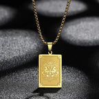 Zodiac Sign Capricorn Pendant Necklace for Women Men 12 Constellation Jewelry Choker Charm Chain Birthday Gift Female Collar