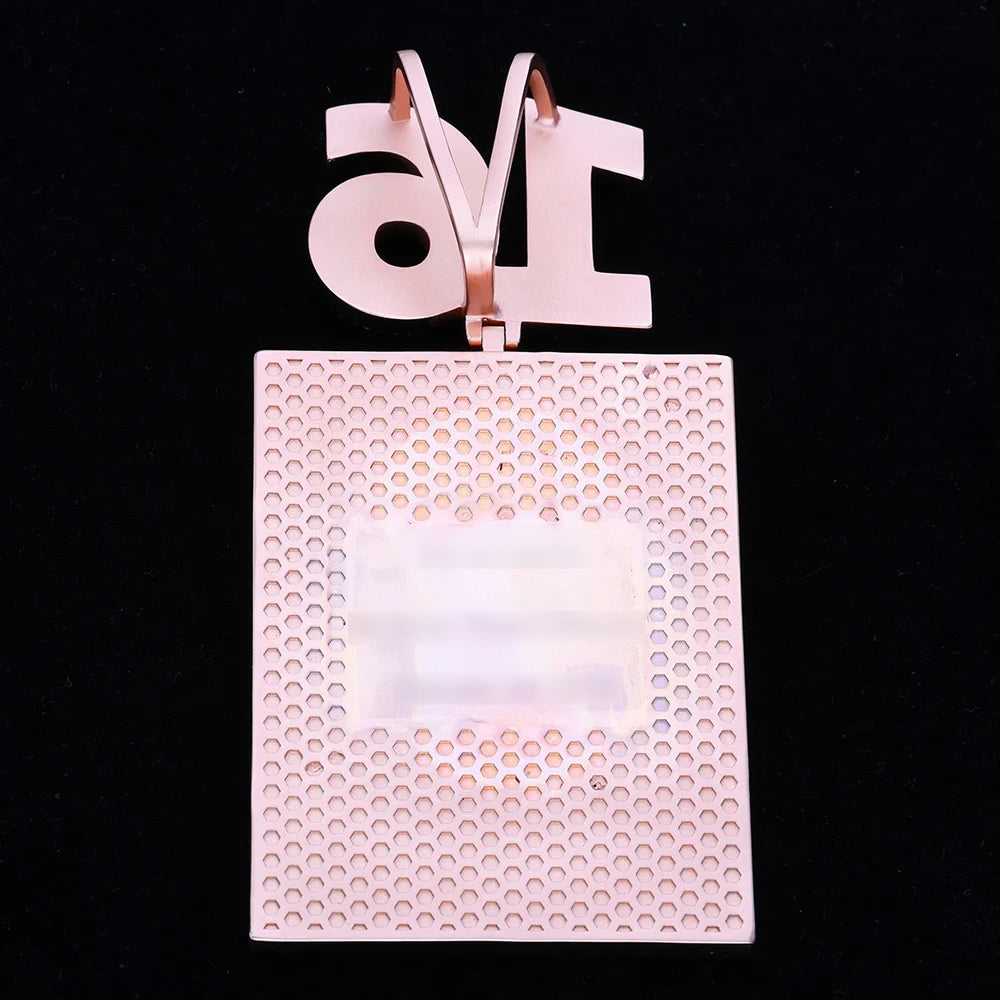 Iced Out Name Number Pendant 3D CZ