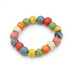 Rope Ceramic Bead Bracelet — Stainless Steel