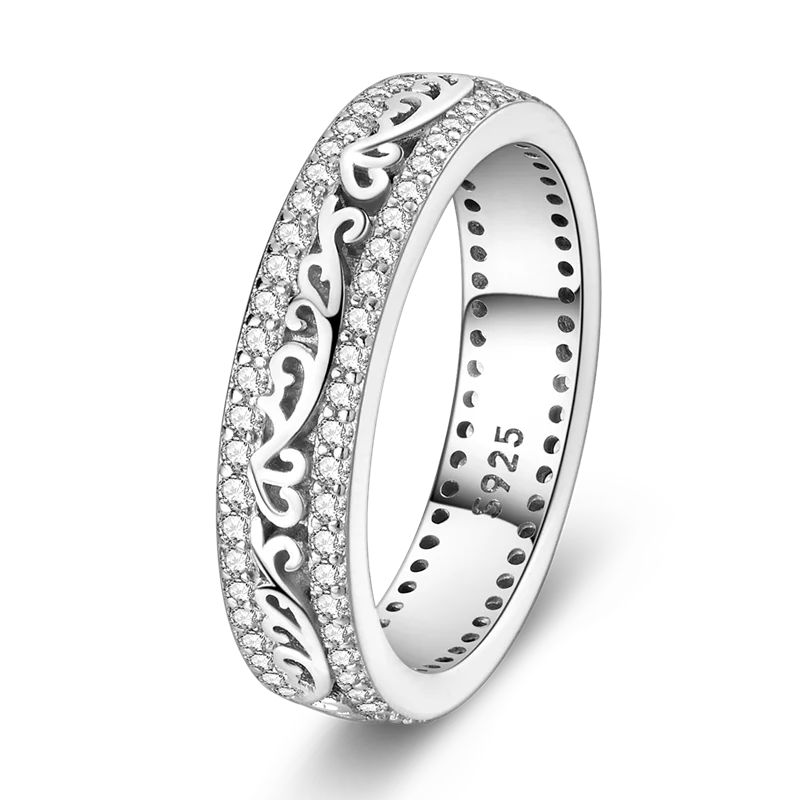 Men's Ring 925 Sterling Silver Couple Rings Square CZ Inlay Minimalist Daily Wear Jewelry Gift for Men Valentine's Day