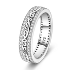 Men's Ring 925 Sterling Silver Couple Rings Square CZ Inlay Minimalist Daily Wear Jewelry Gift for Men Valentine's Day