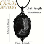 High-End Angel Wings Elliptical Lace Glass Pendant Luxury Quality Fashion Jewelry Exquisite Elegant Charms Popular