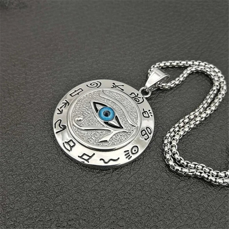 Eye of Horus Pendant Necklace — Zinc Alloy
