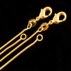 Hot New Snake Chain Gold Necklaces 16/18/20/22/24/26/28/30 Inches Women Men High Quality Jewelrys Gifts