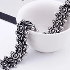 Gothic Men's Skull Heads Link Chain Bracelet for Man Punk Rock Stainless Steel Unique Masculine Skeleton Jewelry Gifts