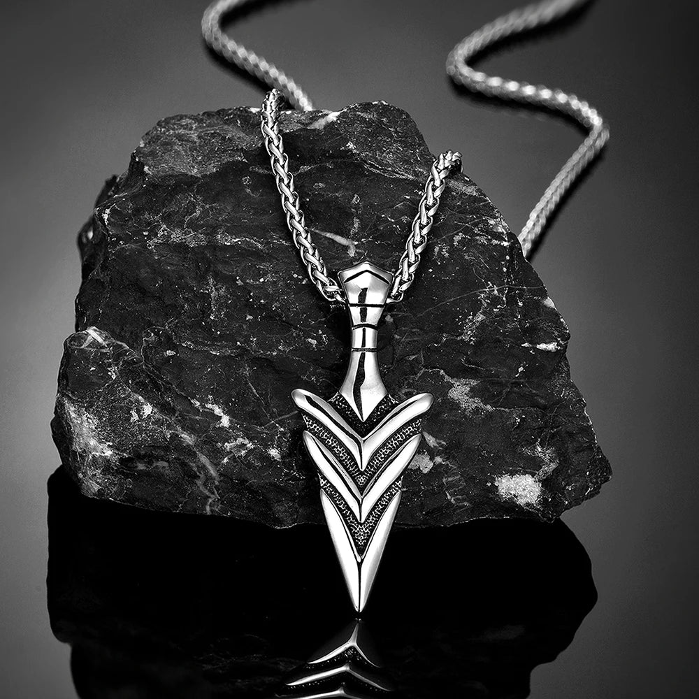 Odin's Spear Gungnir Pendant Necklace — Steel