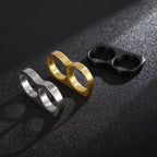 Cool Hiphop Ring Fashion Black Gold Silver Color Double Finger Brass Knuckles Rings Unisex Jewelry Birthday Charm Gifts