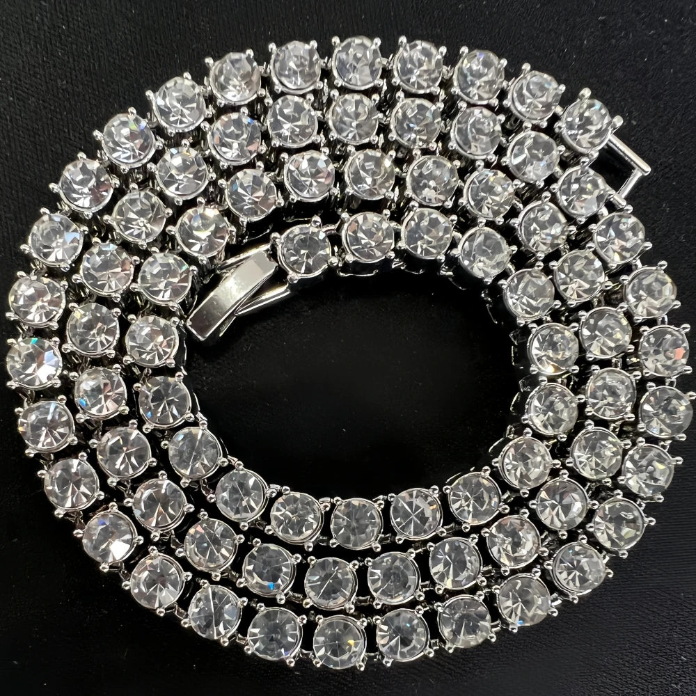 4mm Tennis Chain Necklace & Bracelet Set — Two-Tone