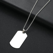 Military Dog Tag Pendant Necklace — 316L Steel