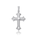JINAO 2022 NEW European and American Style Colorful Cross Pendant High Quality Ice Cravejado AAA+ Cubic Zircon Jewelry For Gift