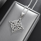 Celtic Trinity Knot Pendant Necklace — Zinc Alloy