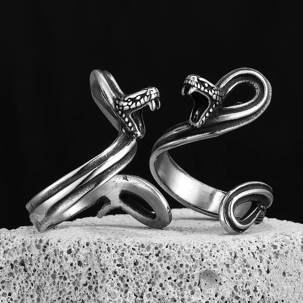 Viper Snake Animal Ring — Stainless Steel