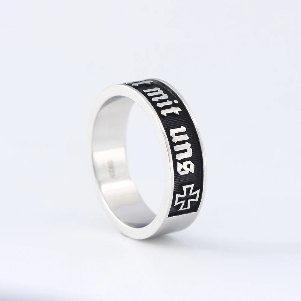 Iron Cross Germany Ring — 925 Silver