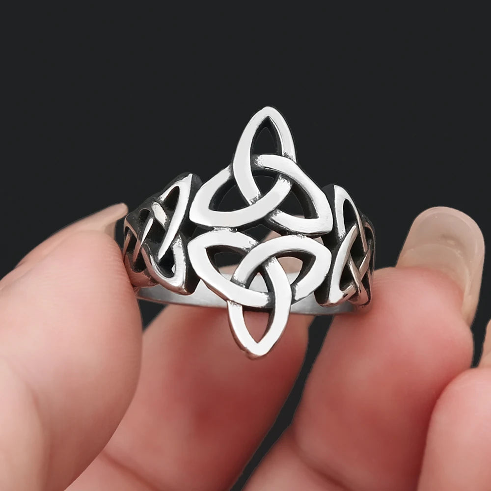 Norse Celtic Knot Ring — Silver